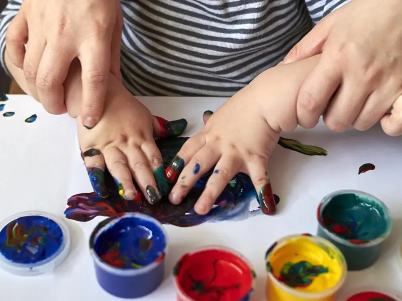 peindre avec du yaourt